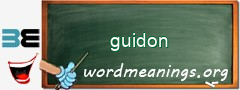 WordMeaning blackboard for guidon